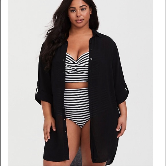 shirt dress swim cover up